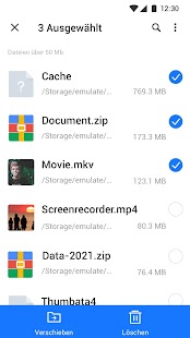 Dateimanager - экран диспетчера файлов