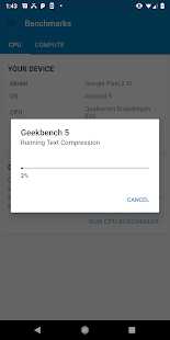 Экран Geekbench 5
