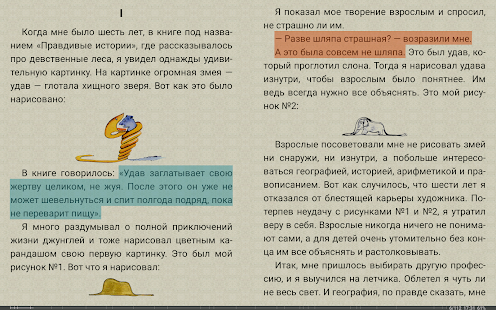Экран FBReader