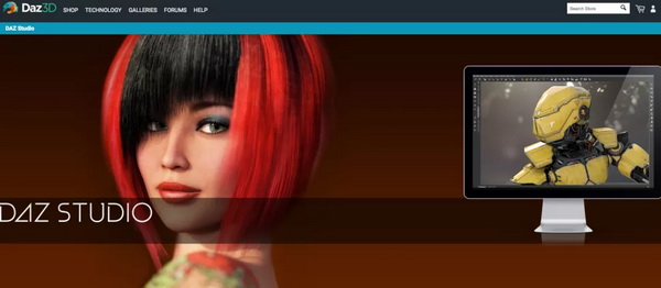 Программное обеспечение Daz Studio 3D